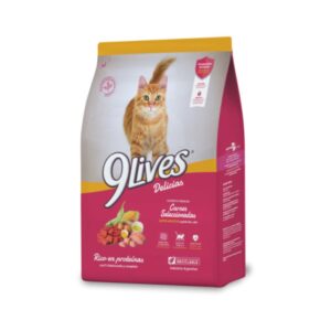 9Lives Gatos Adultos Carne