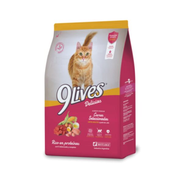 9Lives Gatos Adultos Carne