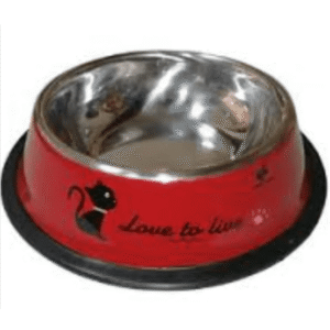 Plato aluminio rojo
